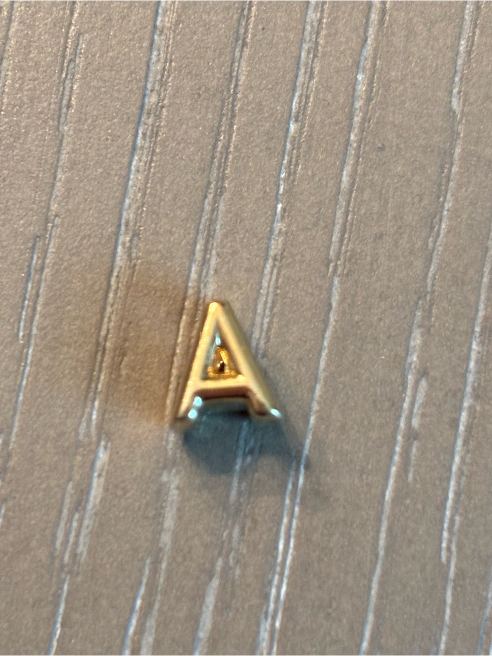 Pandora Gold Letter 'A' Charm Accent